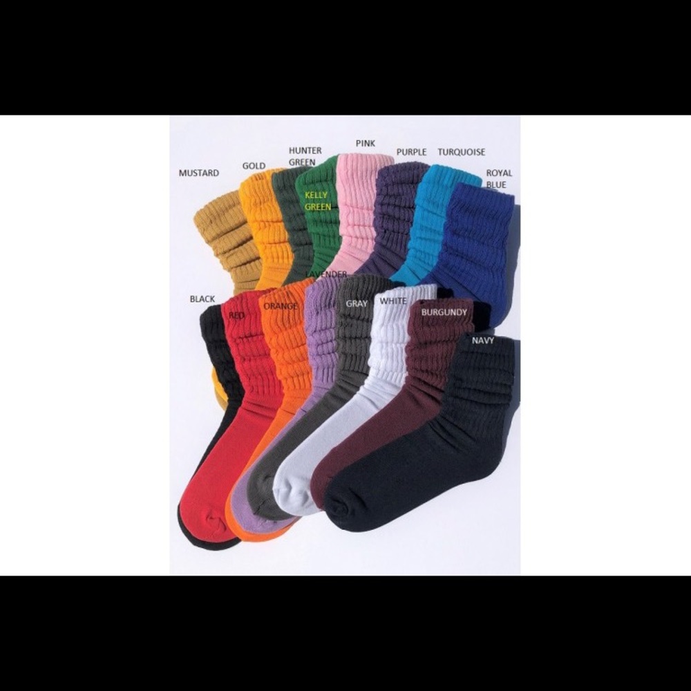 Trendy slouch socks